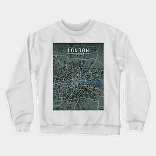 LONDON UK MAP Crewneck Sweatshirt